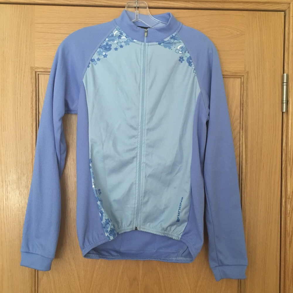 Endura Full Zip Long Sleeve Cycling Jersey Size S